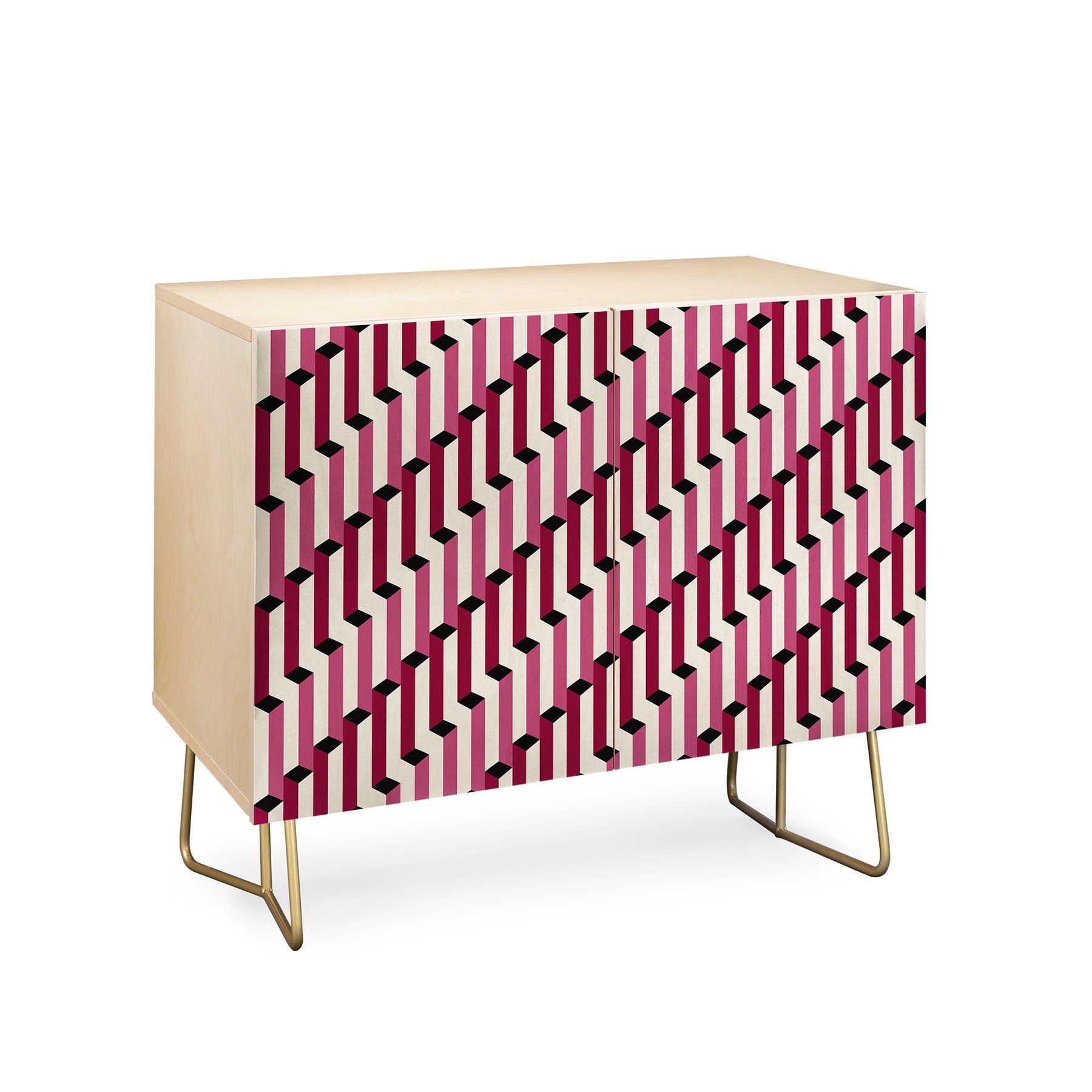 Colour Poems Columns Pattern I Credenza
