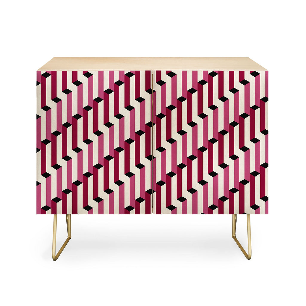 Colour Poems Columns Pattern I Credenza