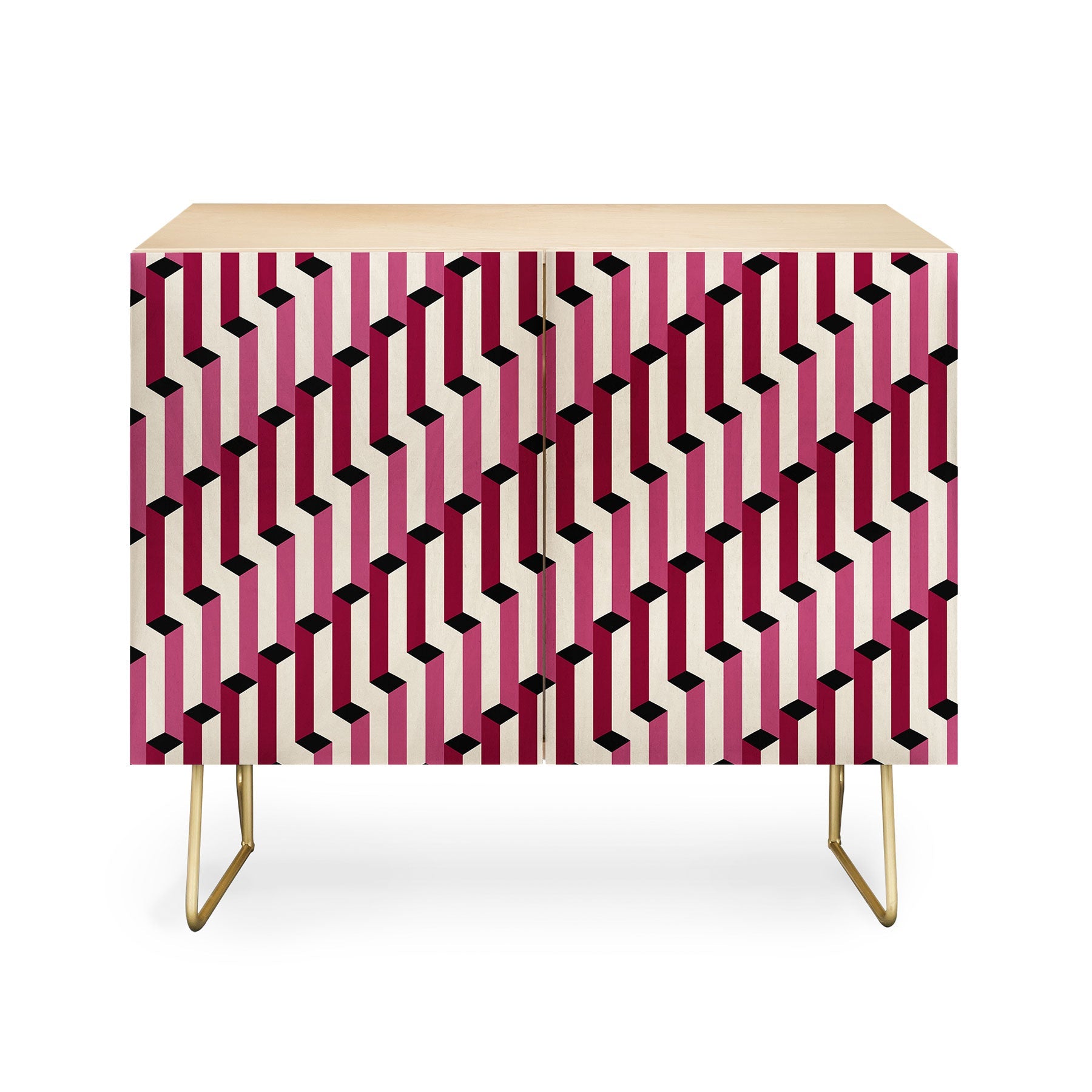 Colour Poems Columns Pattern I Credenza
