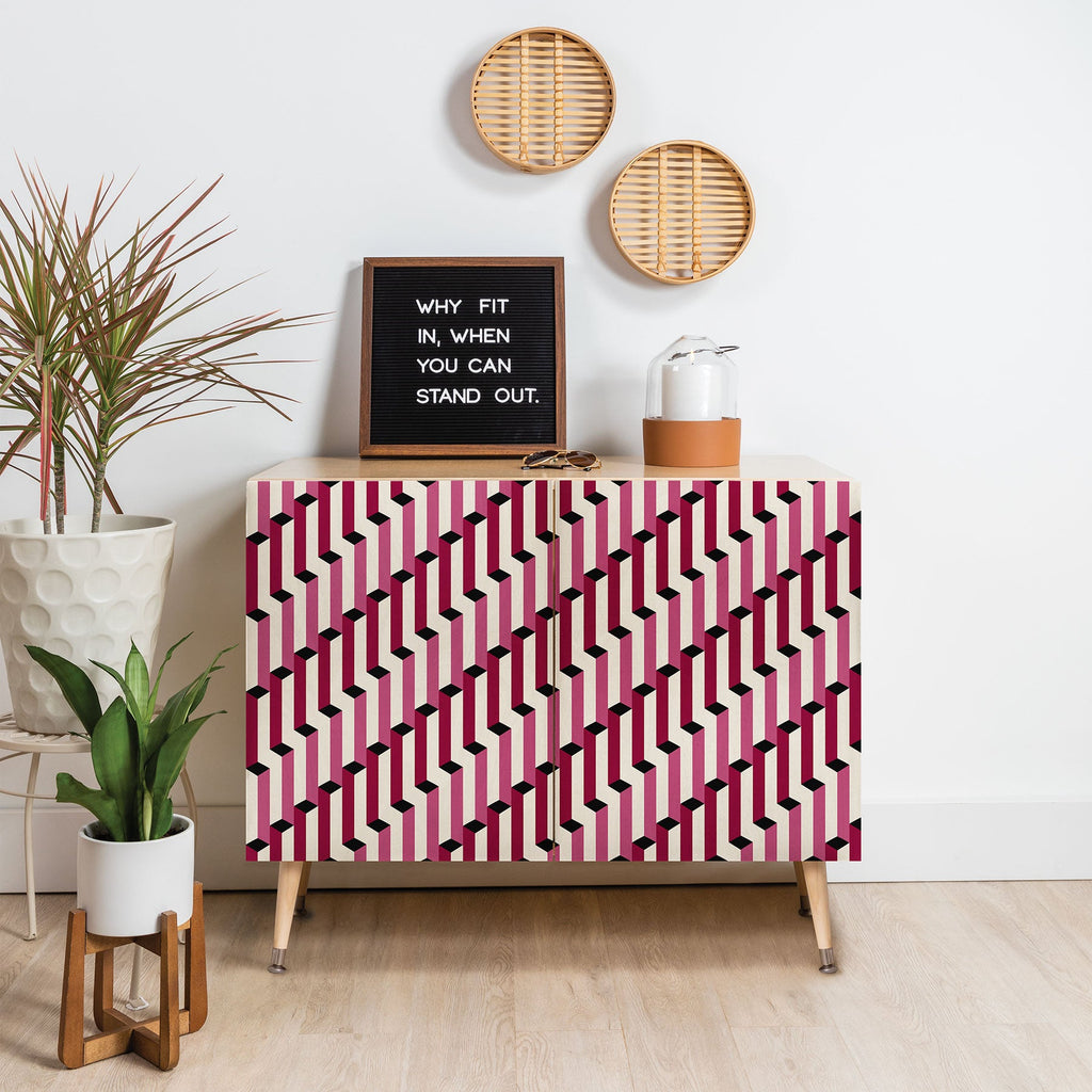 Colour Poems Columns Pattern I Credenza