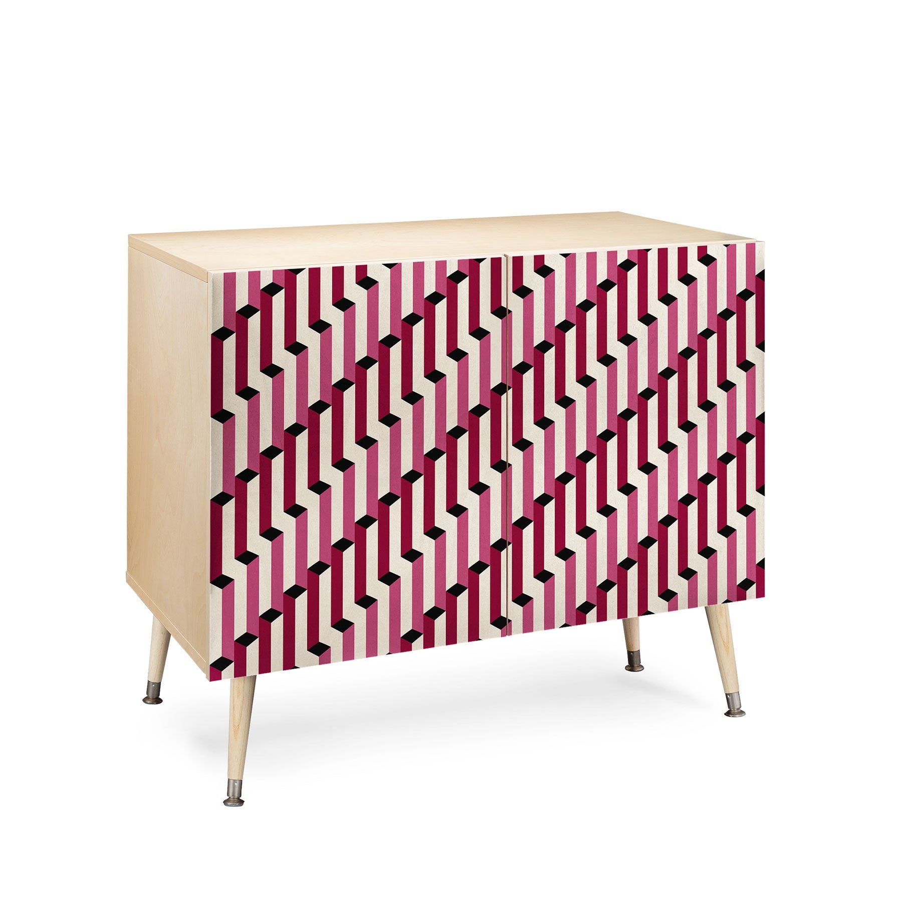 Colour Poems Columns Pattern I Credenza