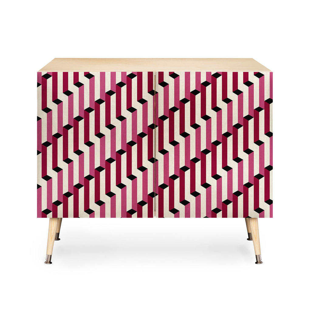 Colour Poems Columns Pattern I Credenza