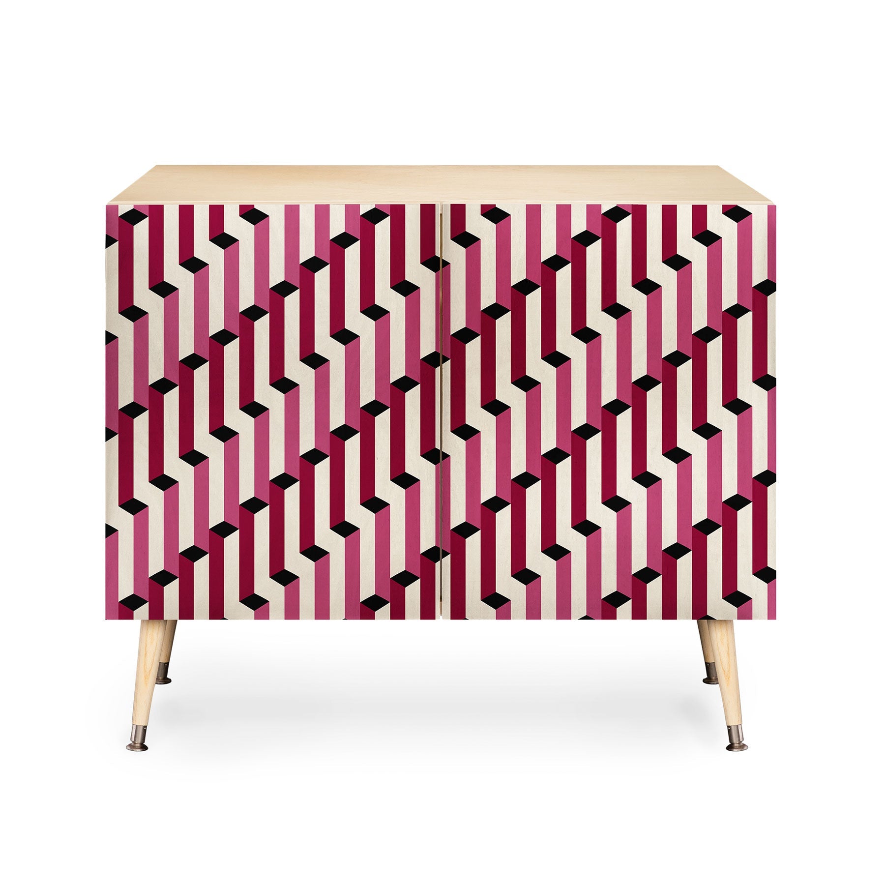 Colour Poems Columns Pattern I Credenza