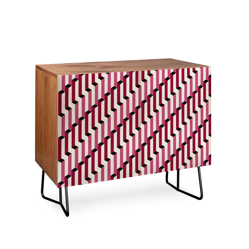 Colour Poems Columns Pattern I Credenza