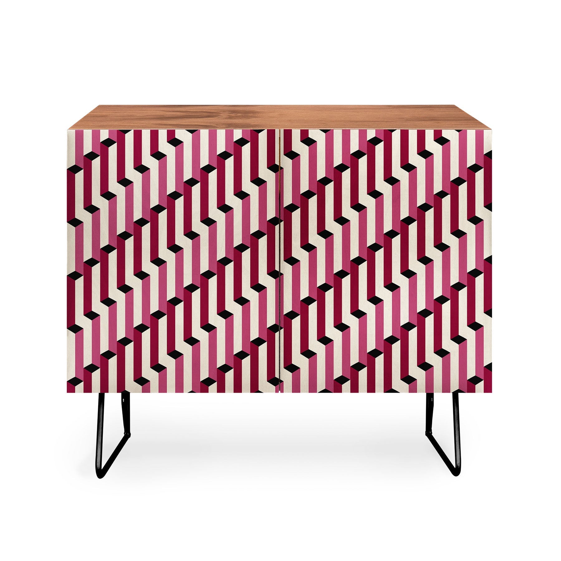 Colour Poems Columns Pattern I Credenza