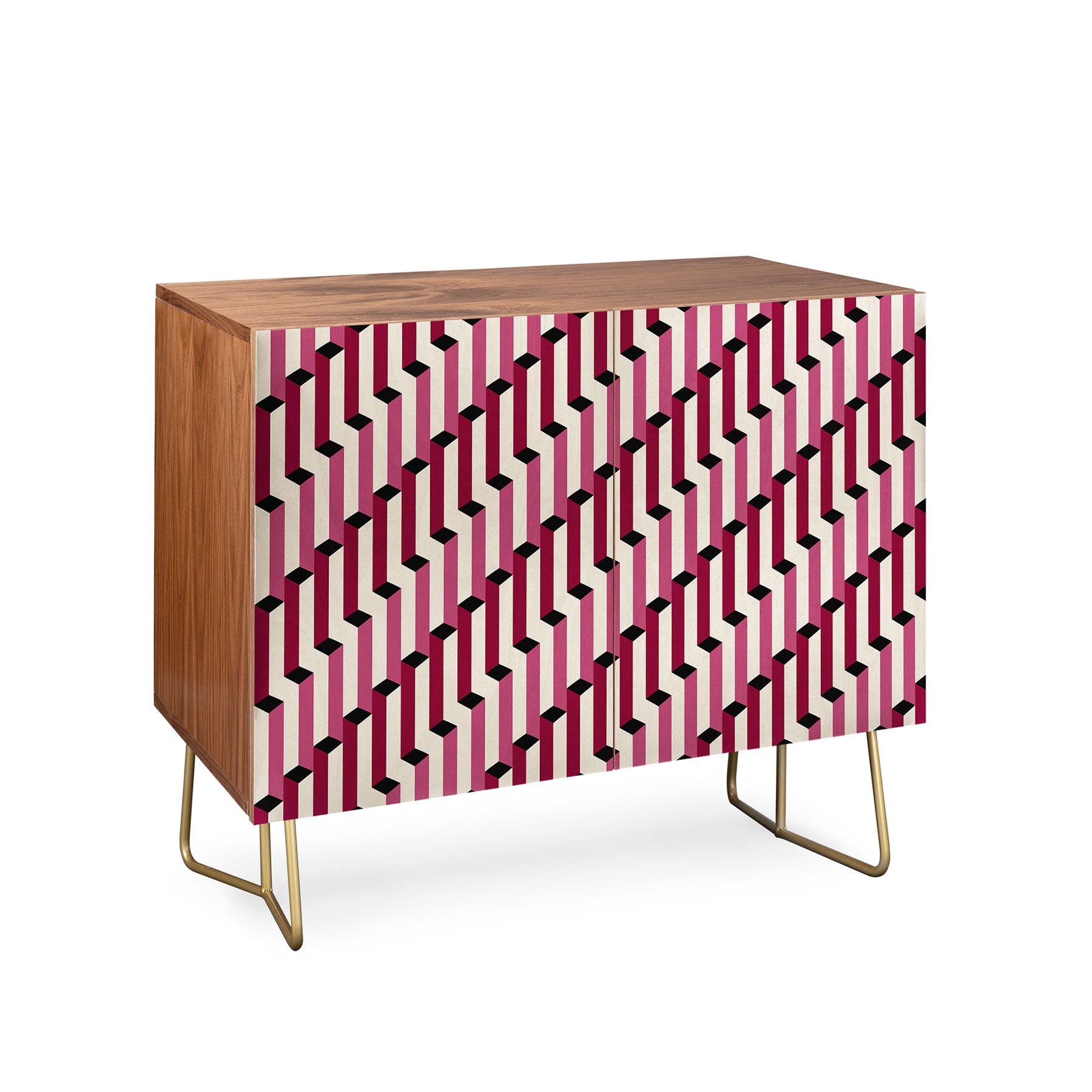 Colour Poems Columns Pattern I Credenza