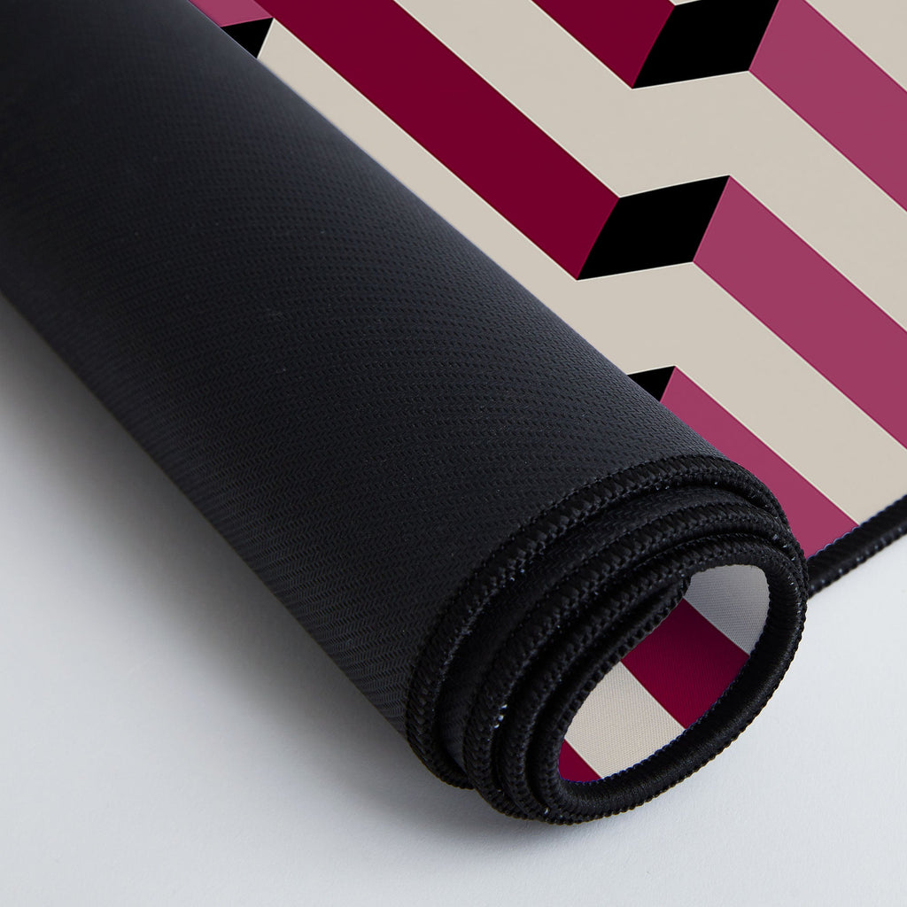 Colour Poems Columns Pattern I Desk Mat