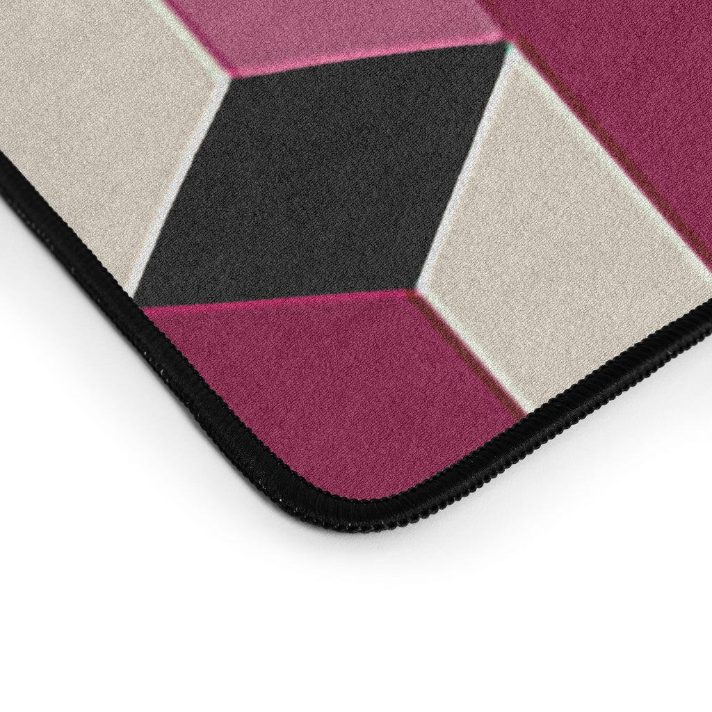 Colour Poems Columns Pattern I Desk Mat
