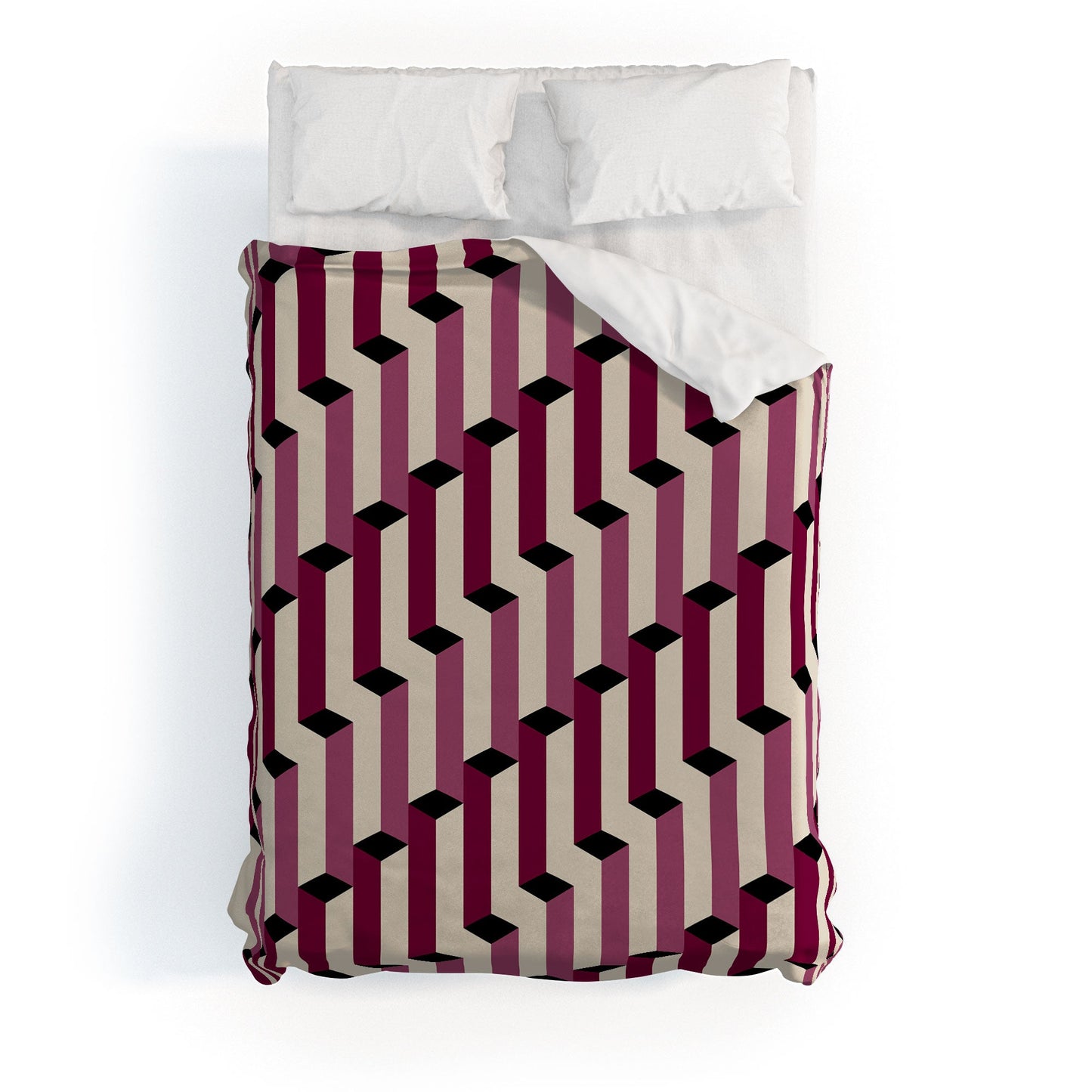 Colour Poems Columns Pattern I Duvet Cover