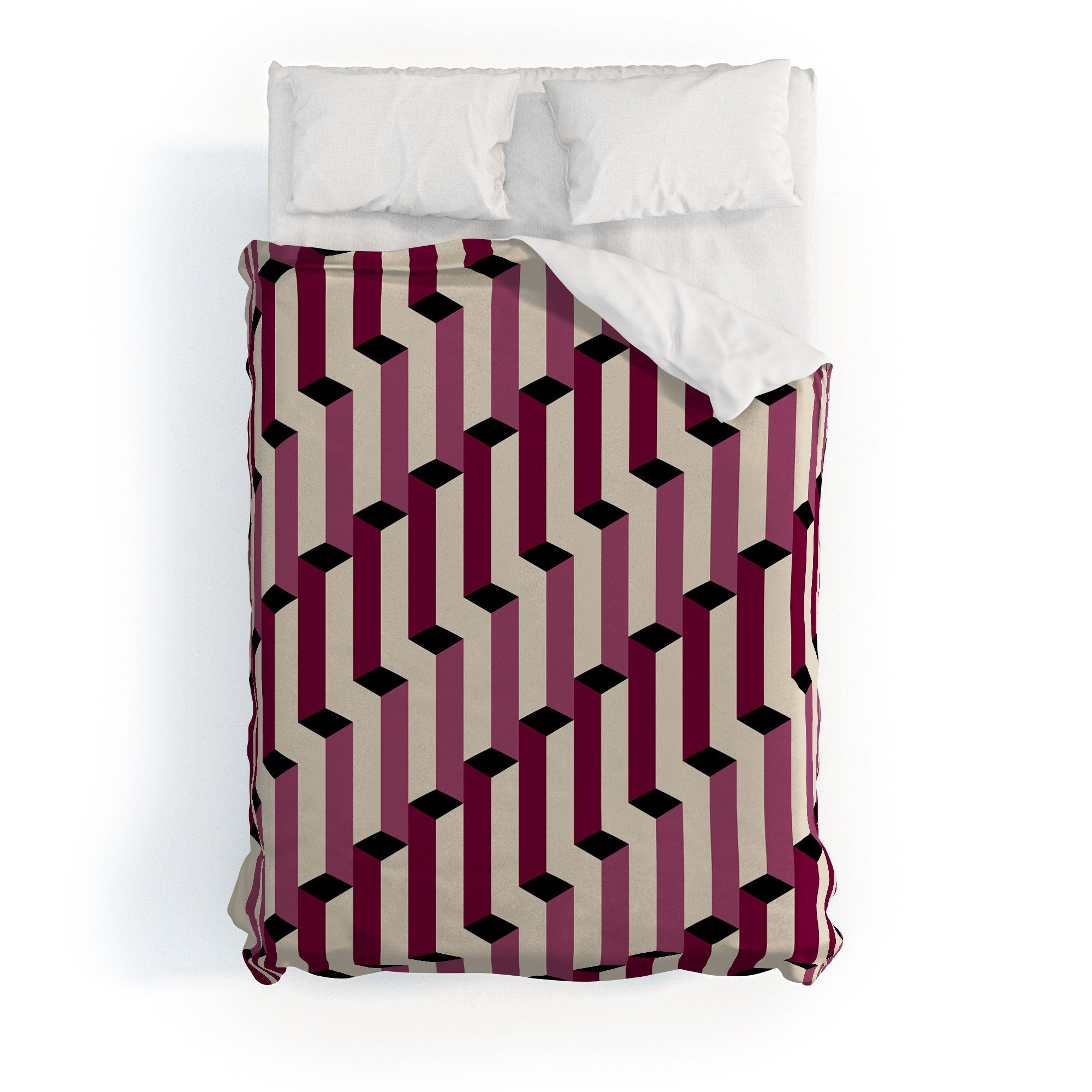 Colour Poems Columns Pattern I Duvet Cover