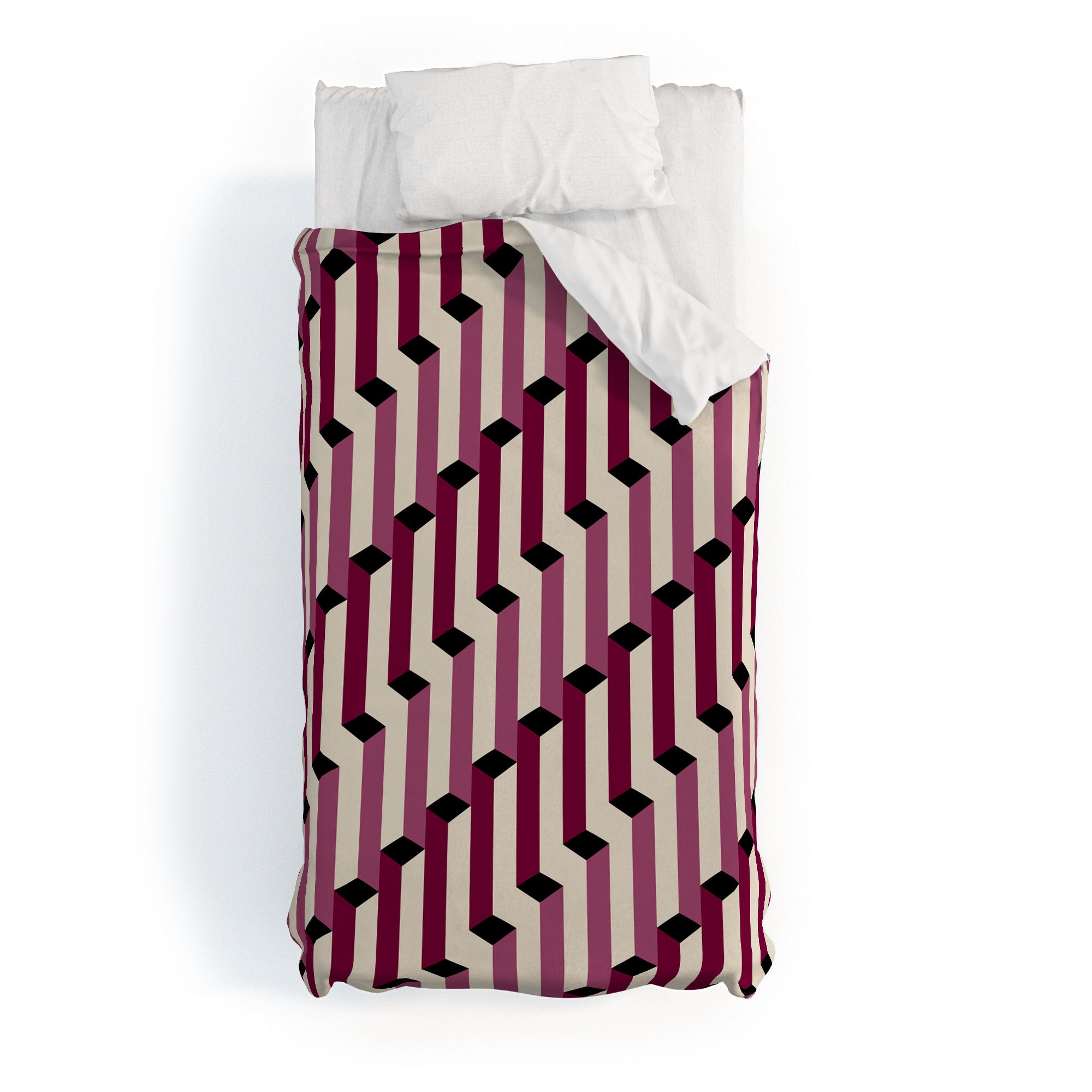 Colour Poems Columns Pattern I Duvet Cover