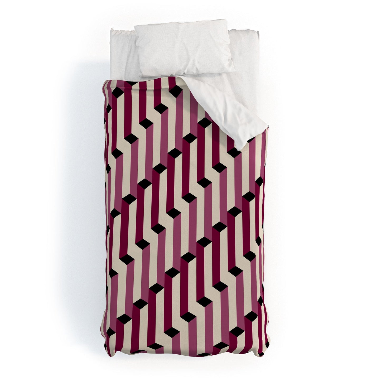 Colour Poems Columns Pattern I Duvet Cover