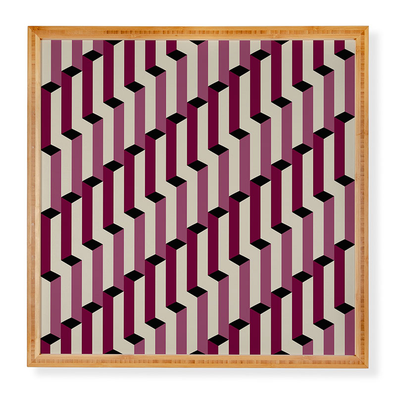 Colour Poems Columns Pattern I Framed Wall Art