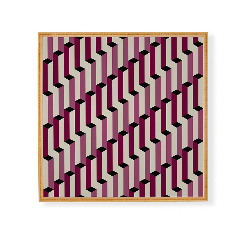 Colour Poems Columns Pattern I Framed Wall Art