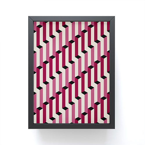 Colour Poems Columns Pattern I Framed Mini Art Print