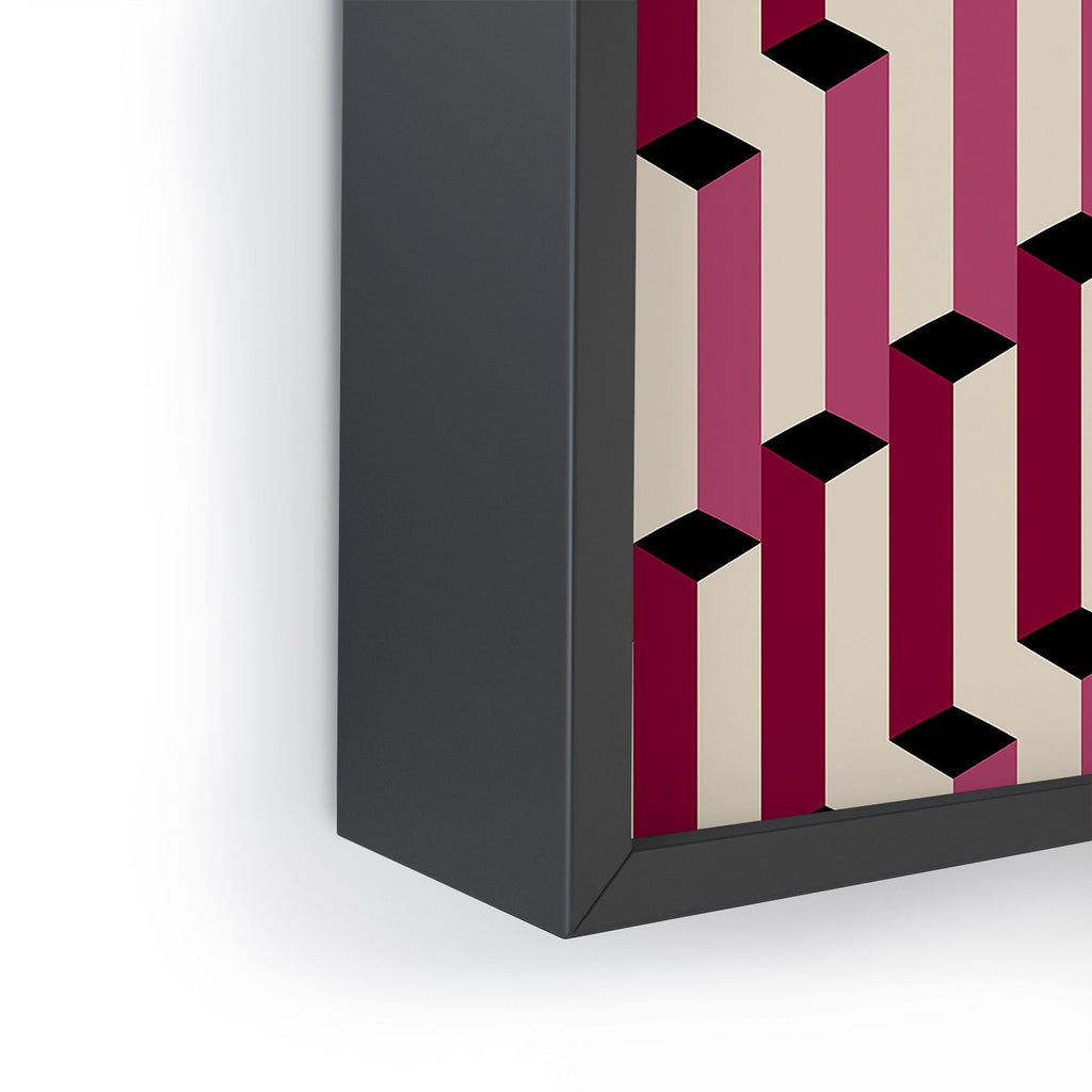 Colour Poems Columns Pattern I Framed Mini Art Print