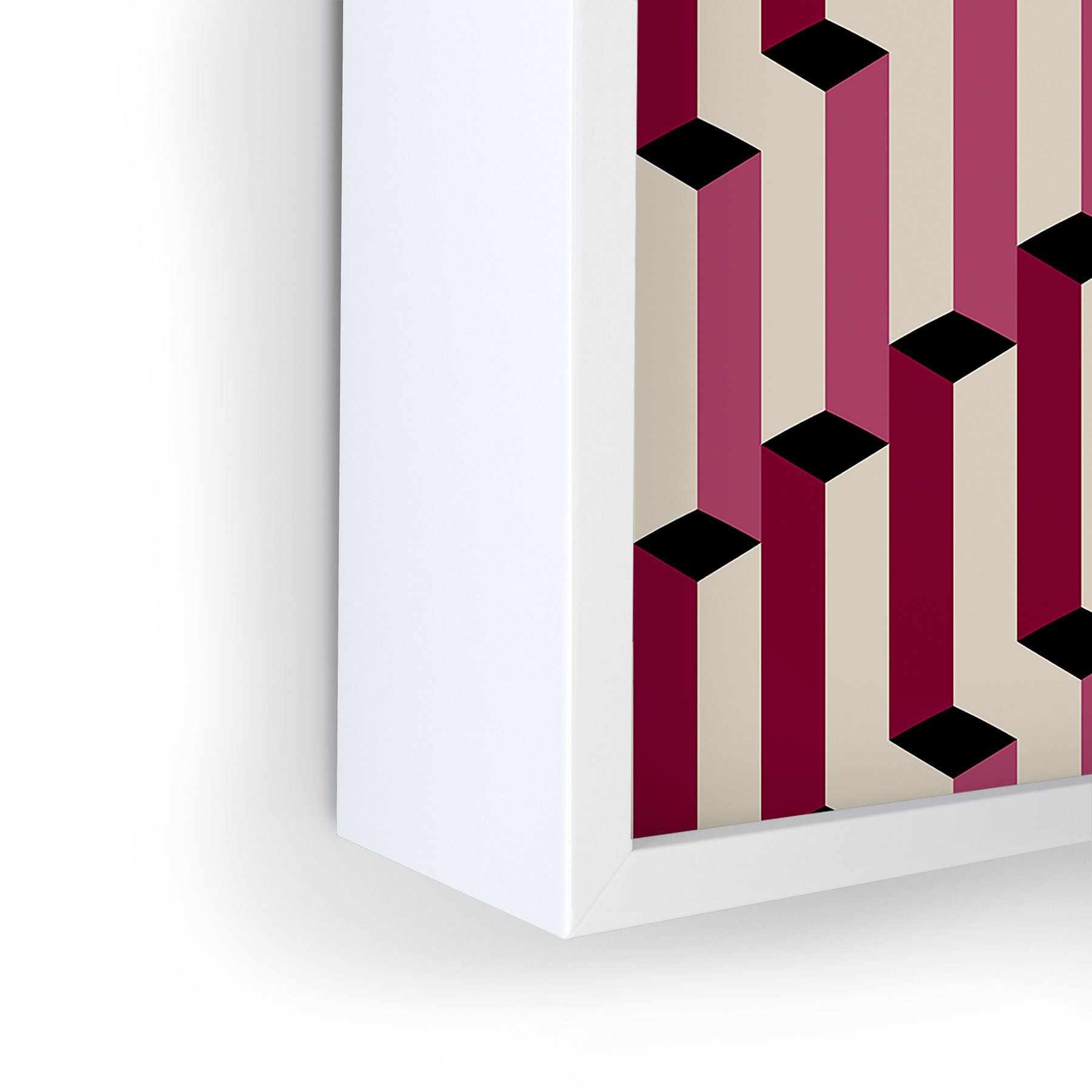 Colour Poems Columns Pattern I Framed Mini Art Print