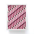 Colour Poems Columns Pattern I Framed Mini Art Print