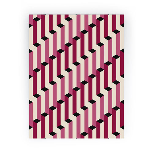 Colour Poems Columns Pattern I Mini Art Print