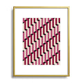 Colour Poems Columns Pattern I Metal Framed Art Print