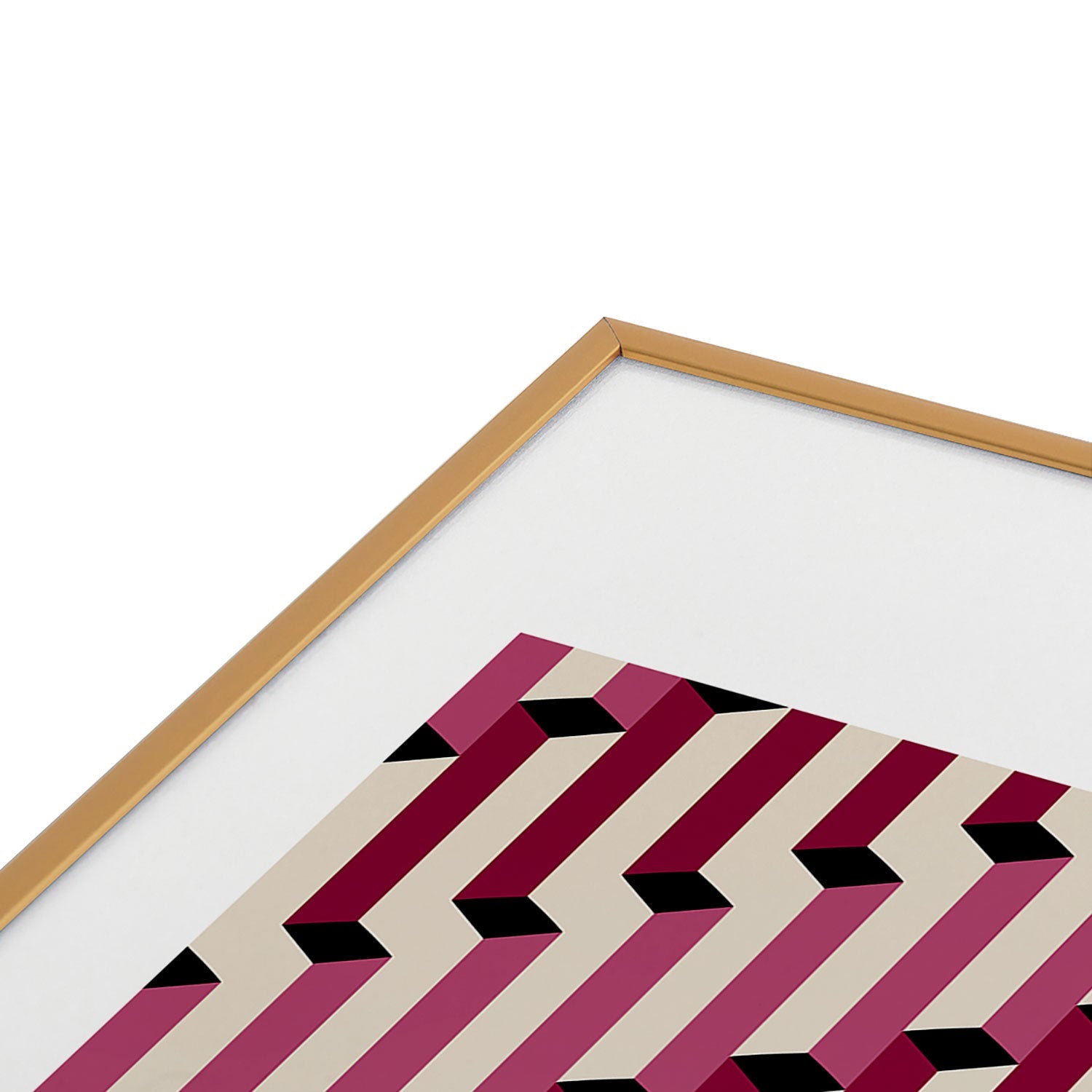 Colour Poems Columns Pattern I Metal Framed Art Print