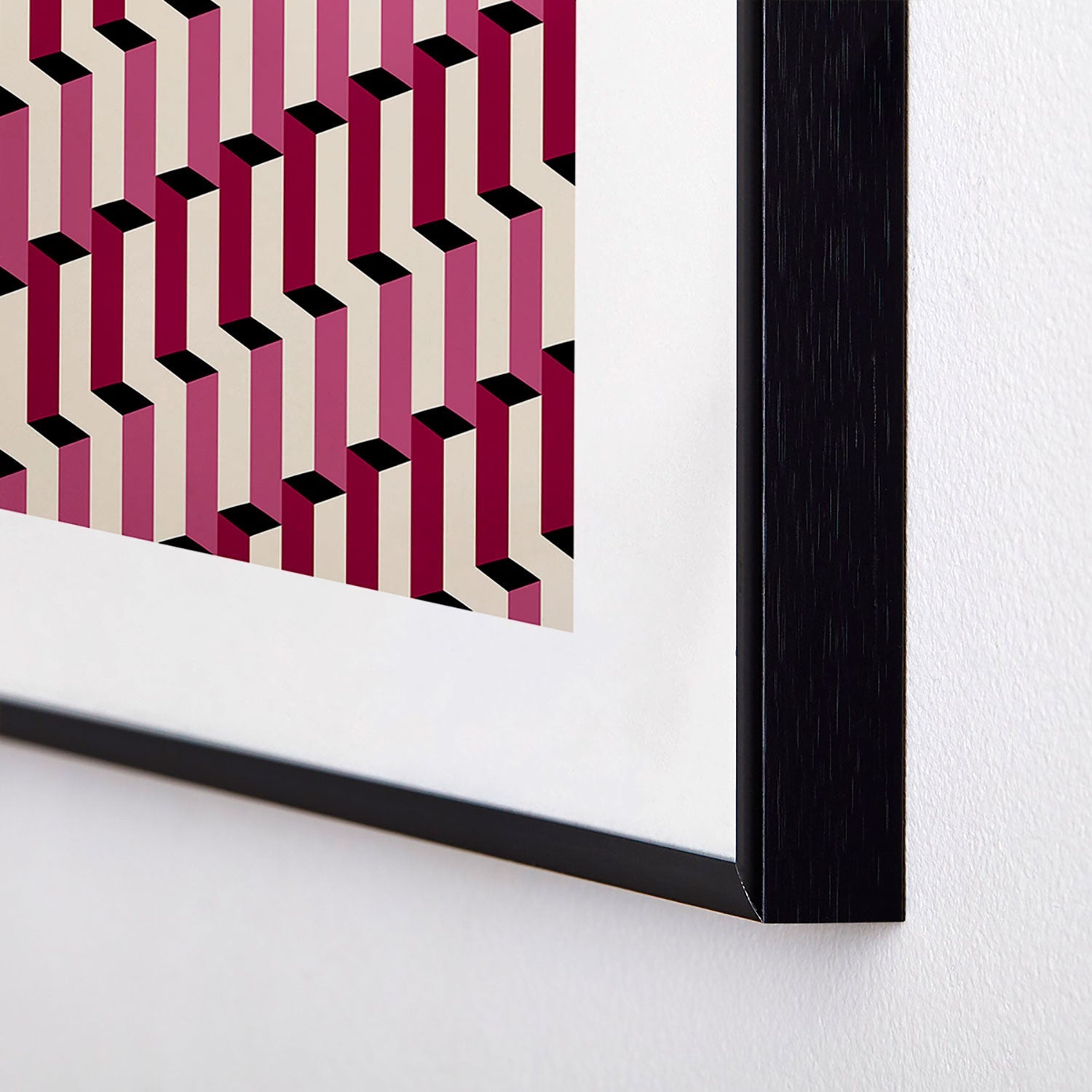 Colour Poems Columns Pattern I Metal Framed Art Print