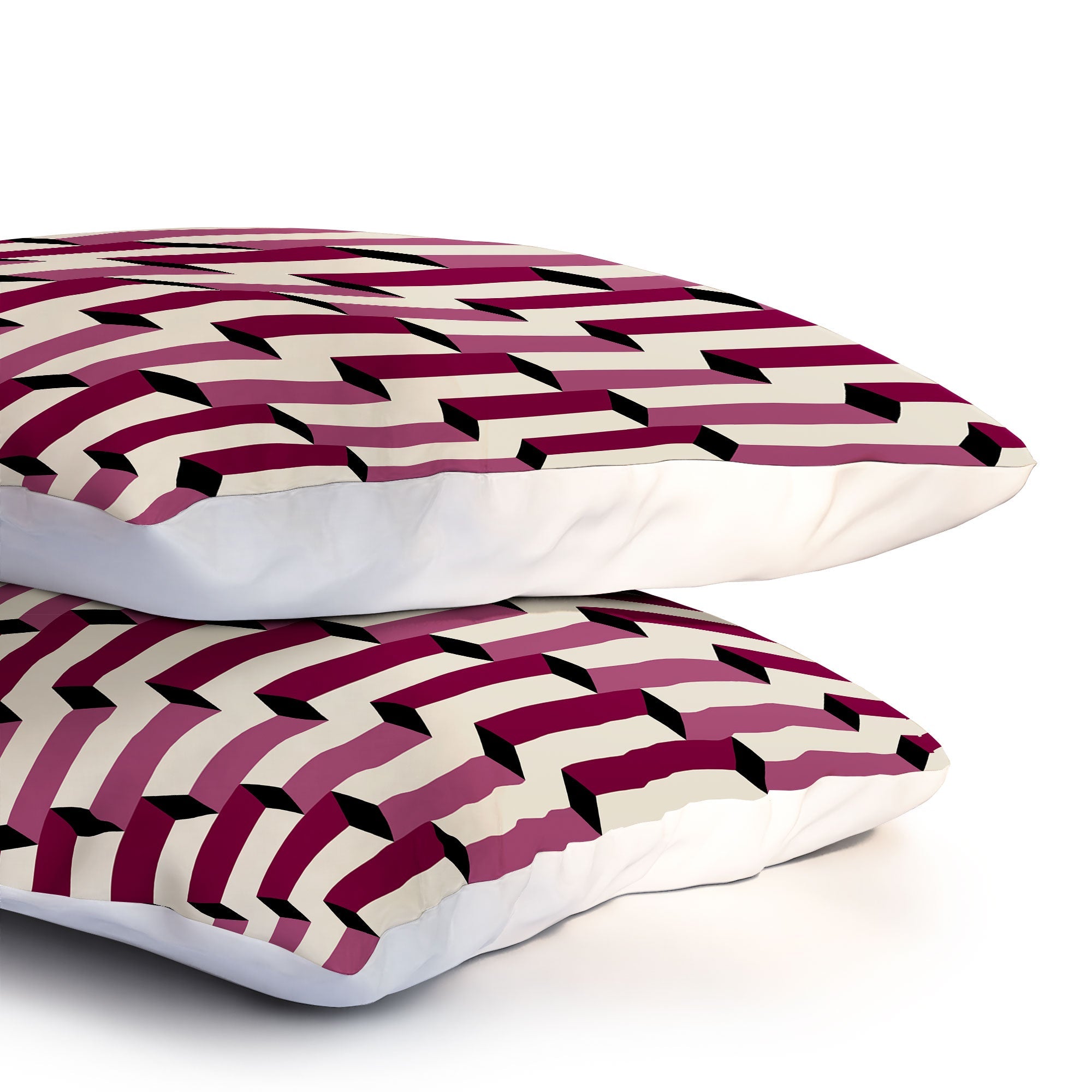 Colour Poems Columns Pattern I Pillow Shams