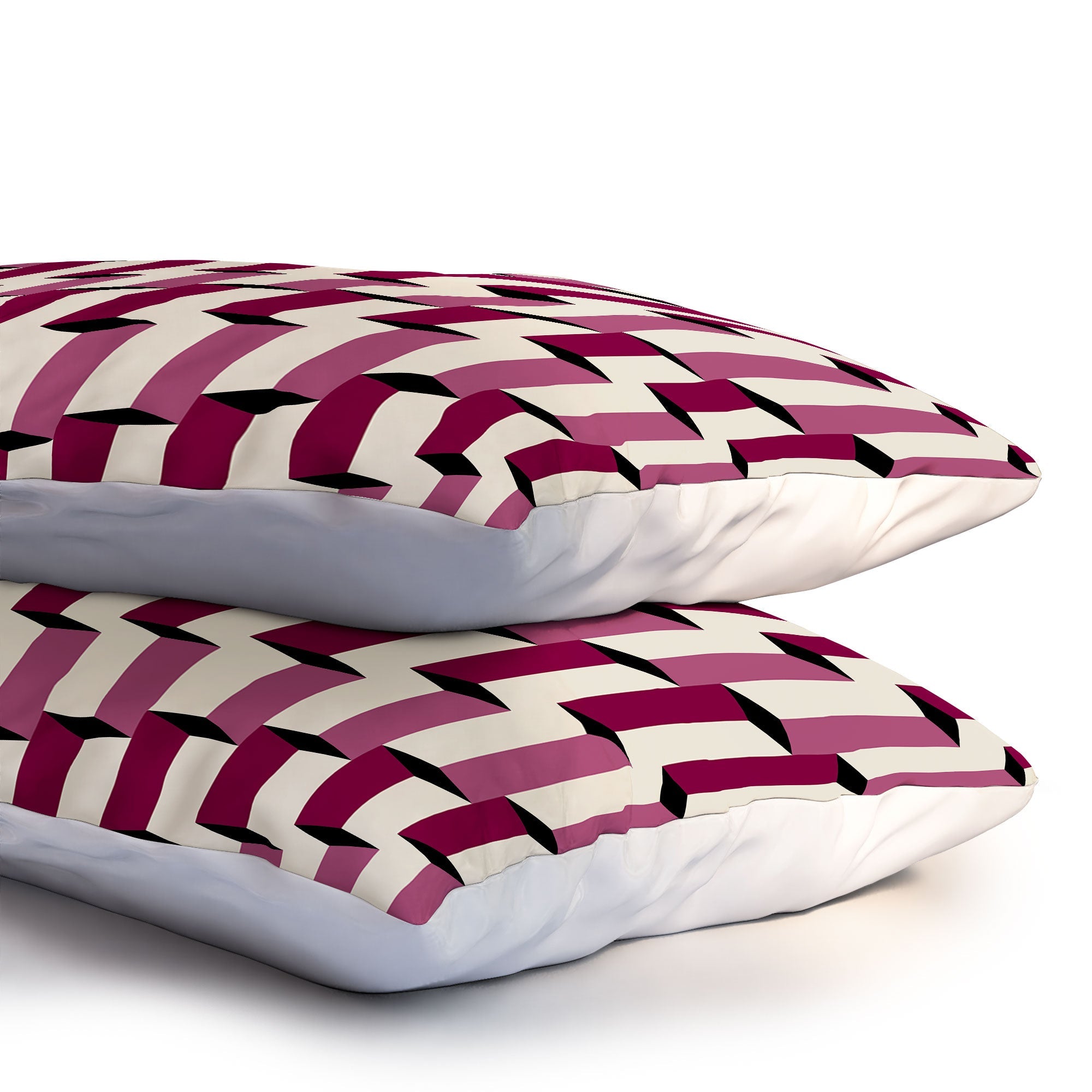 Colour Poems Columns Pattern I Pillow Shams