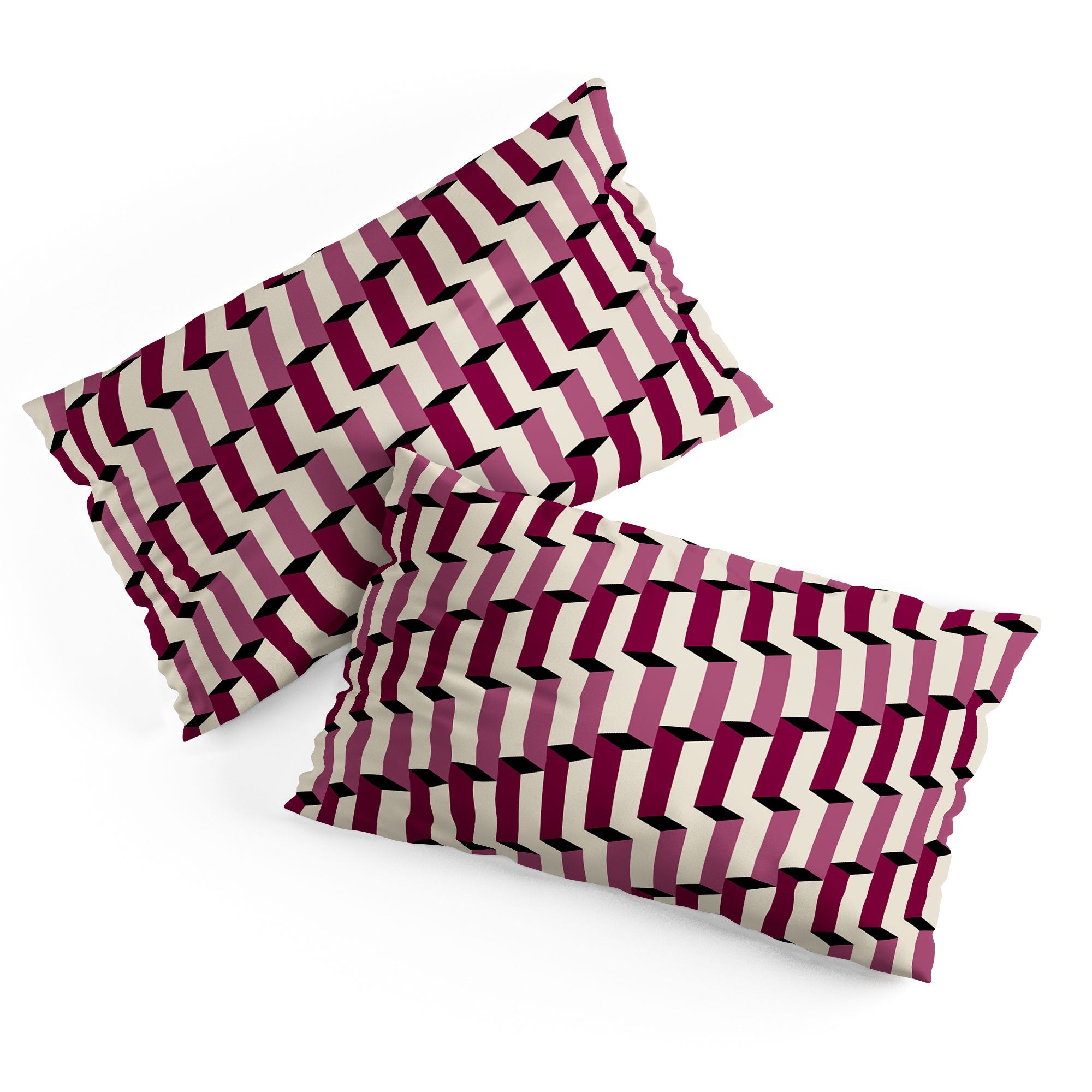 Colour Poems Columns Pattern I Pillow Shams