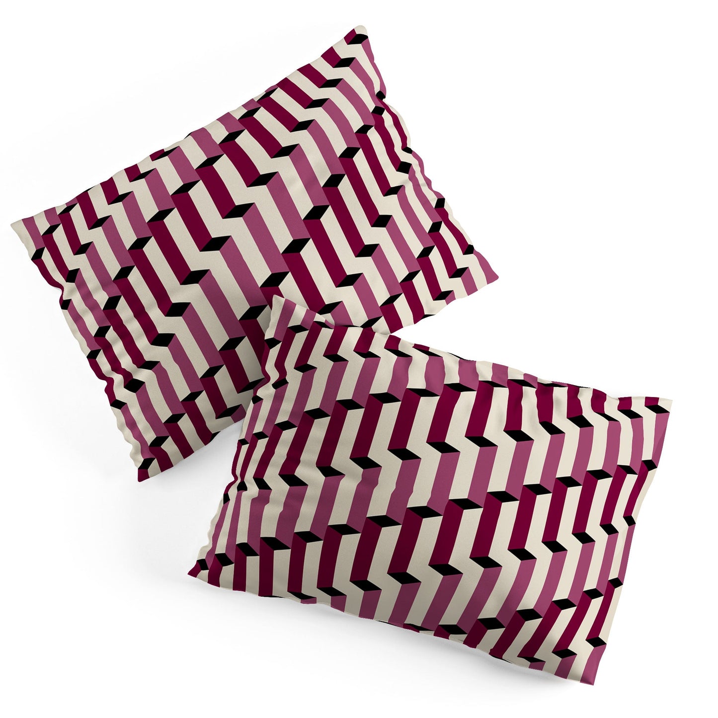 Colour Poems Columns Pattern I Pillow Shams