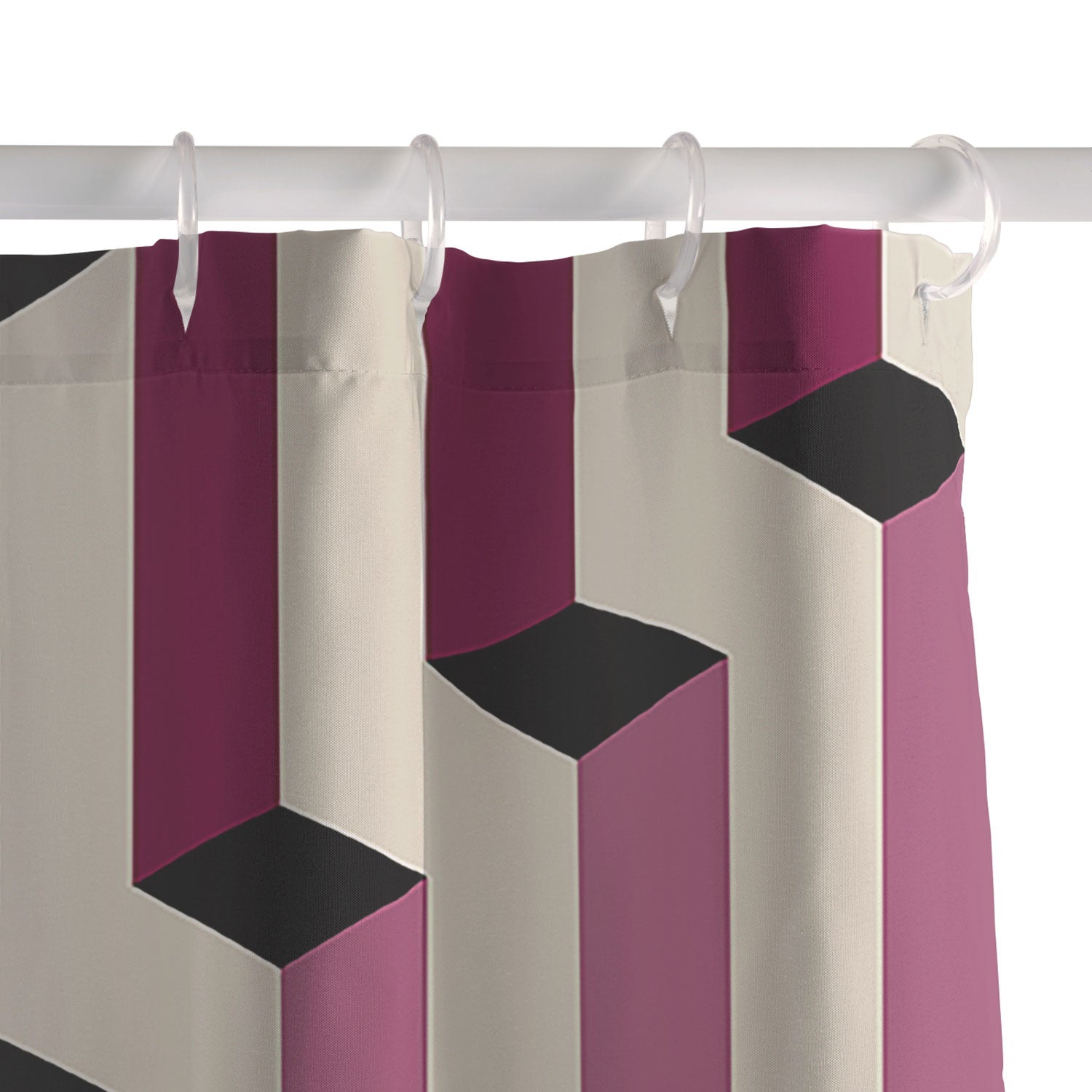 Colour Poems Columns Pattern I Shower Curtain