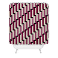 Colour Poems Columns Pattern I Shower Curtain