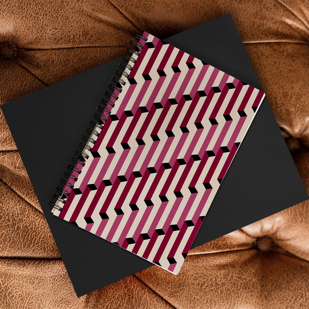 Colour Poems Columns Pattern I Spiral Notebook