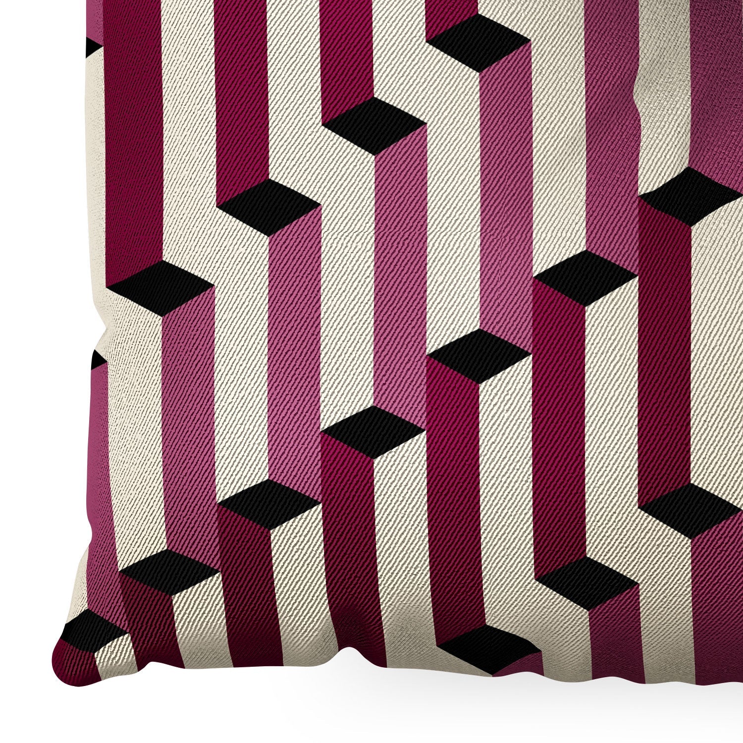 Colour Poems Columns Pattern I Floor Pillow Square