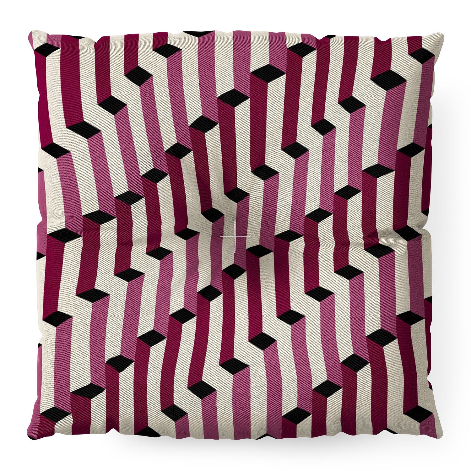 Colour Poems Columns Pattern I Floor Pillow Square