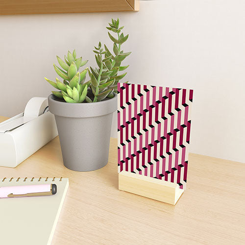 Colour Poems Columns Pattern I Mini Art Print