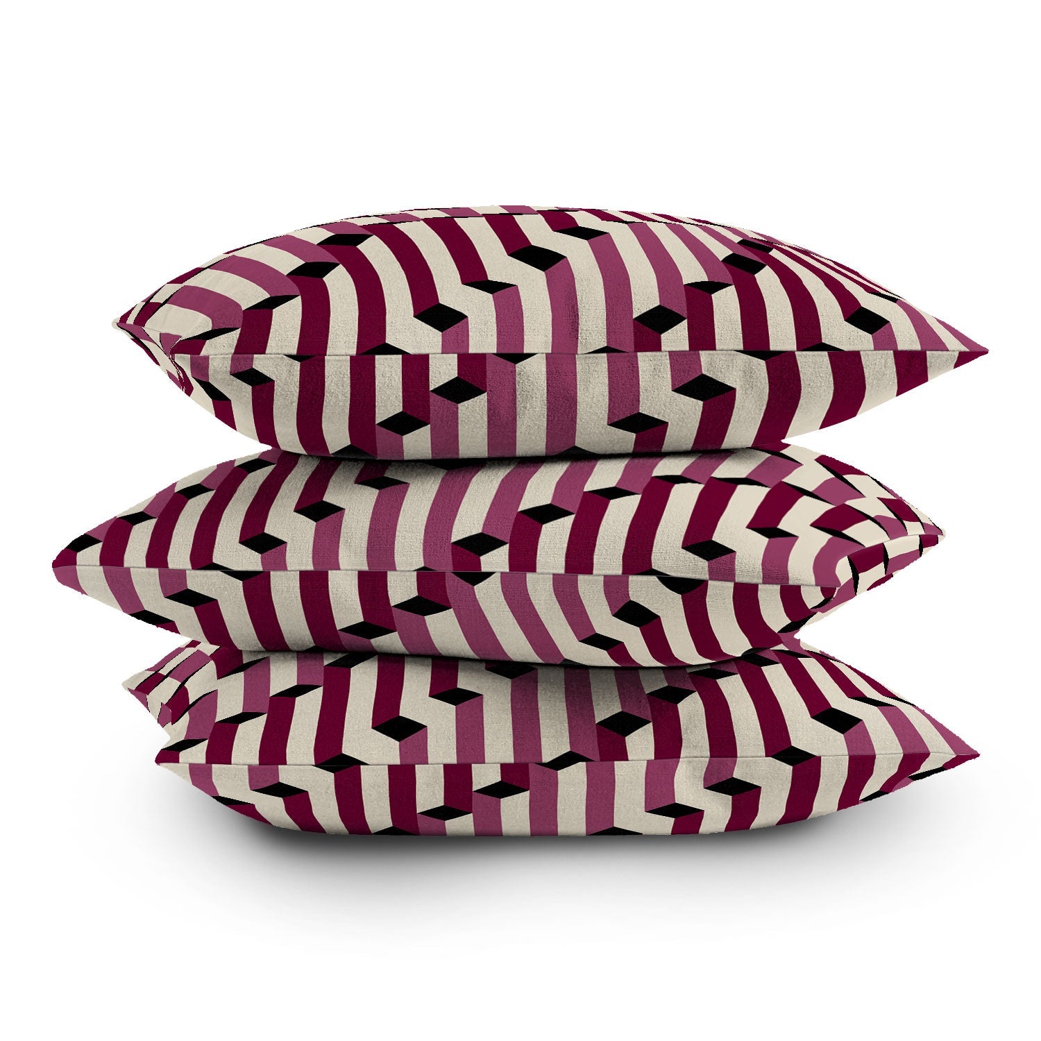 Colour Poems Columns Pattern I Outdoor Throw Pillow