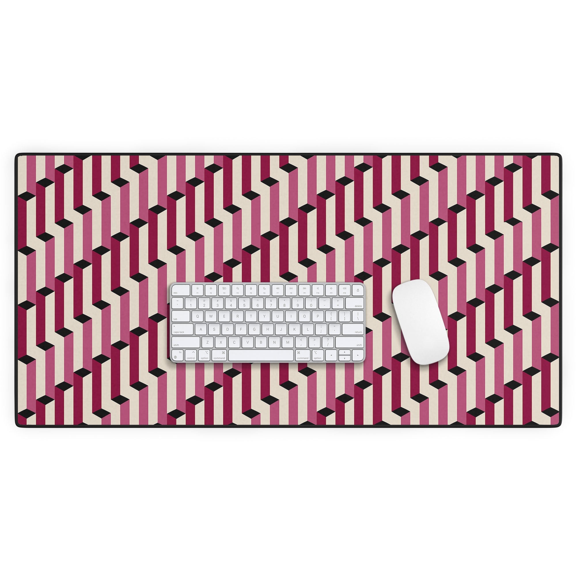Colour Poems Columns Pattern I Desk Mat