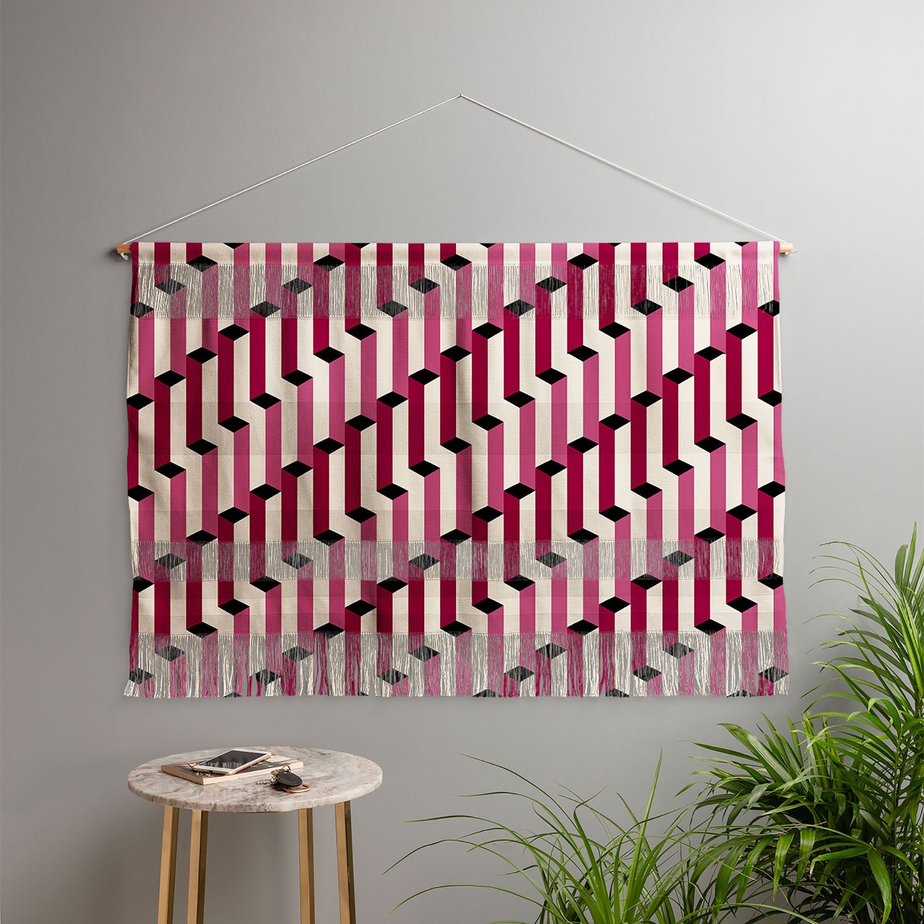Colour Poems Columns Pattern I Wall Hanging Landscape