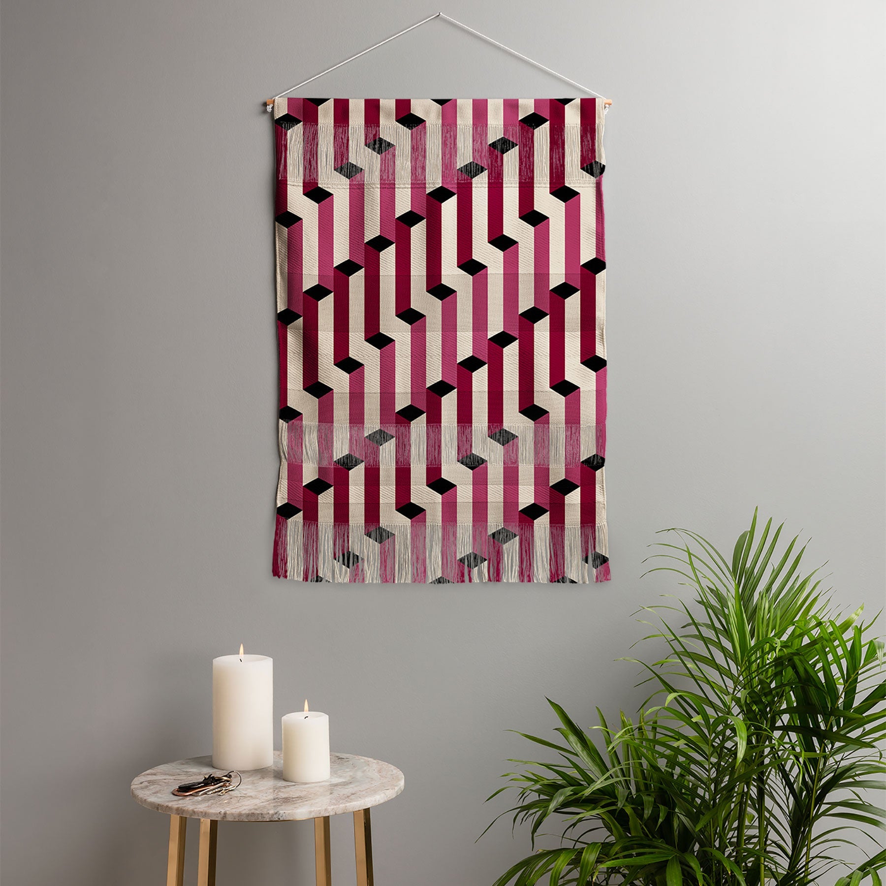 Colour Poems Columns Pattern I Wall Hanging Portrait