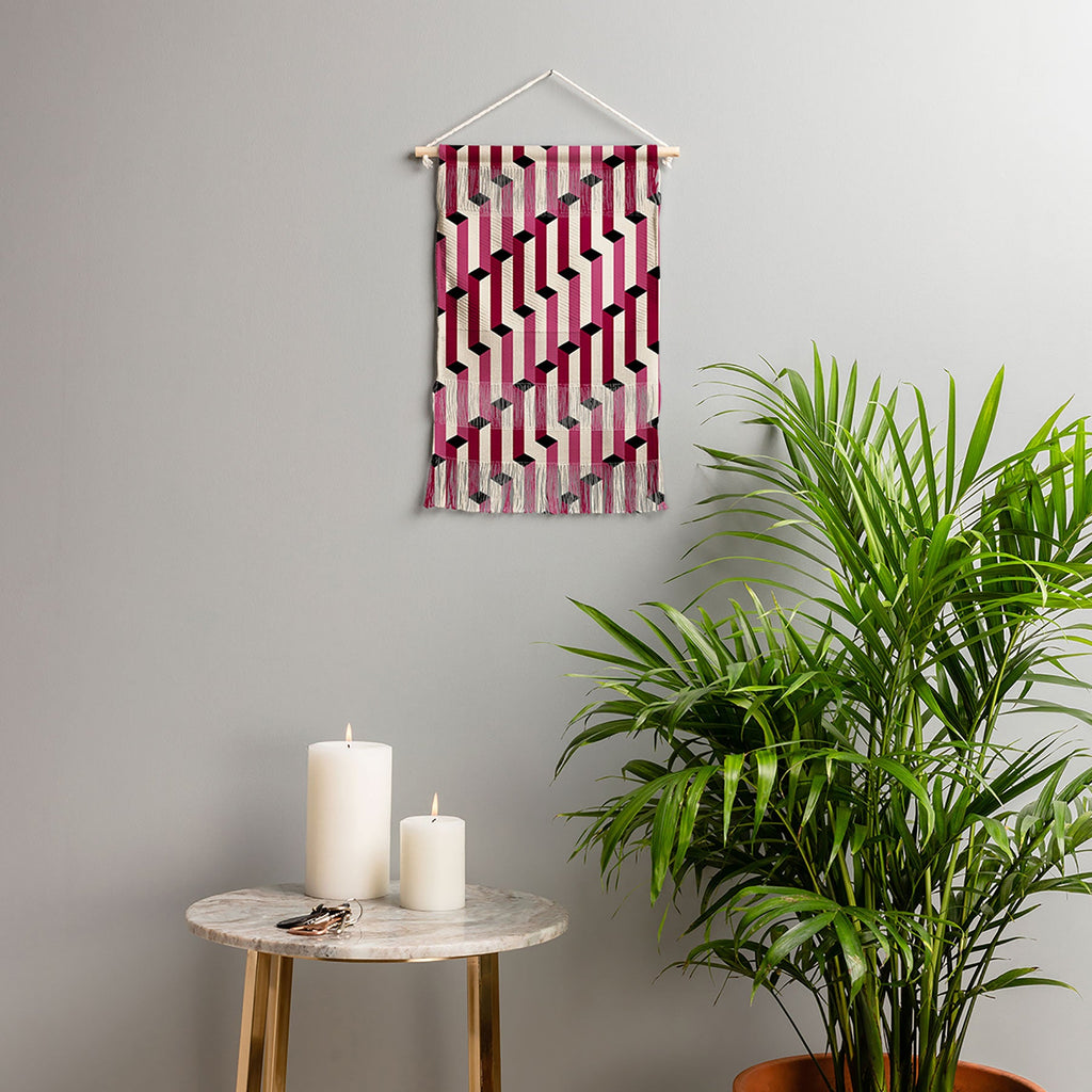 Colour Poems Columns Pattern I Wall Hanging Portrait