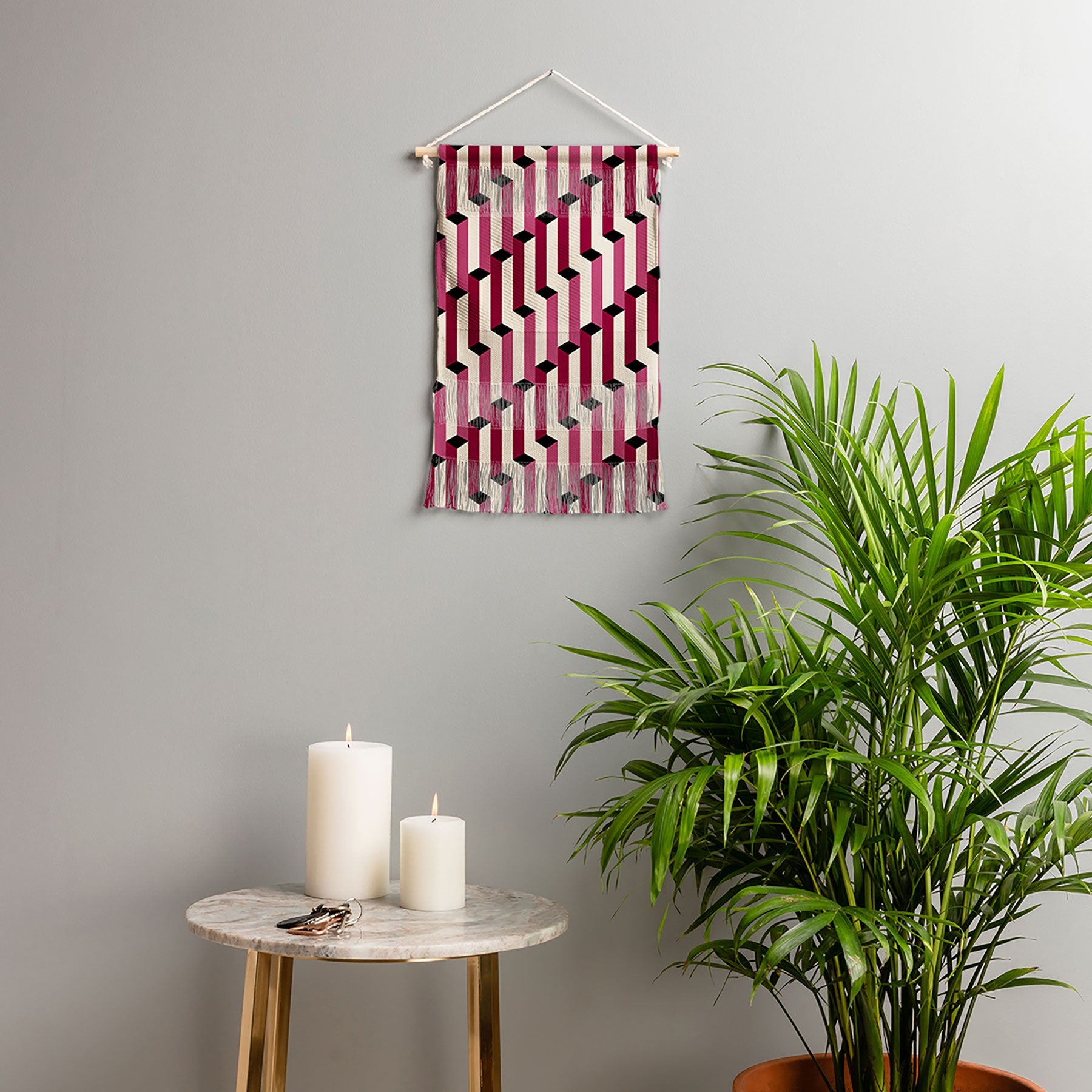 Colour Poems Columns Pattern I Wall Hanging Portrait