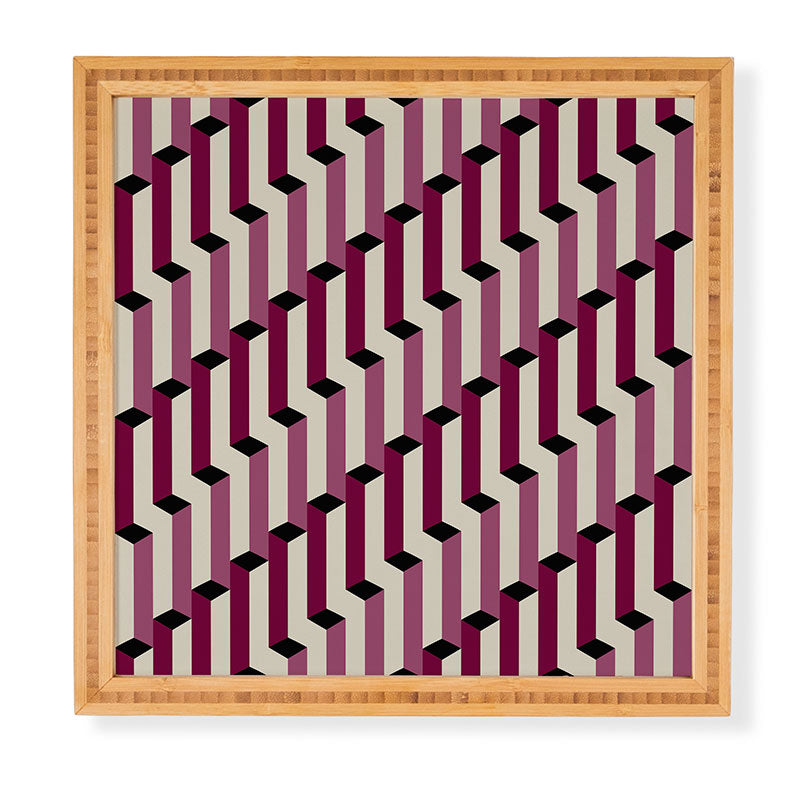 Colour Poems Columns Pattern I Framed Wall Art