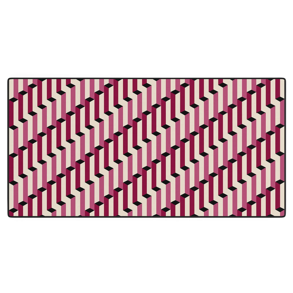 Colour Poems Columns Pattern I Desk Mat