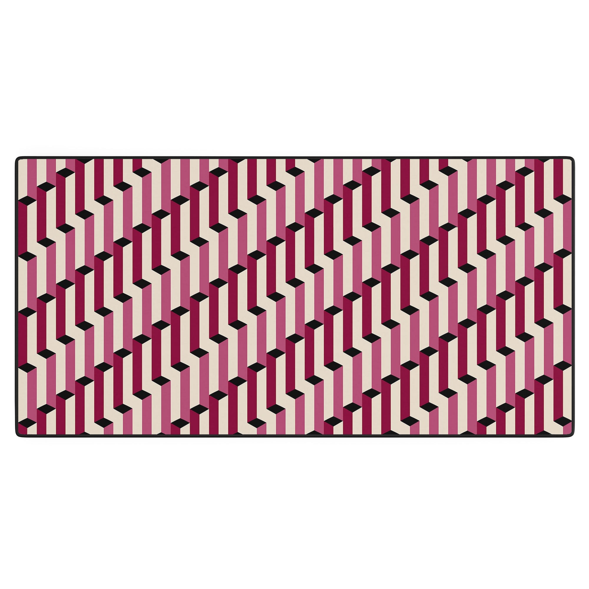Colour Poems Columns Pattern I Desk Mat
