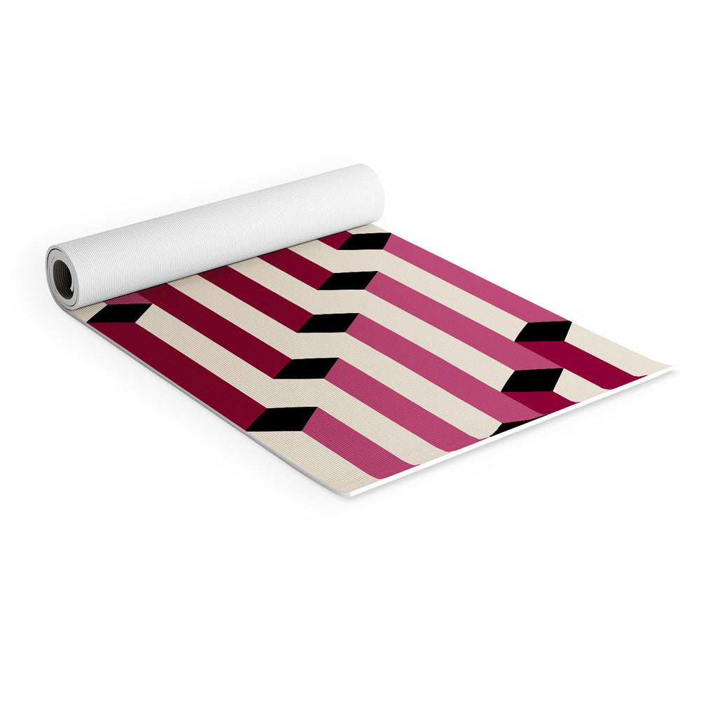 Colour Poems Columns Pattern I Yoga Mat