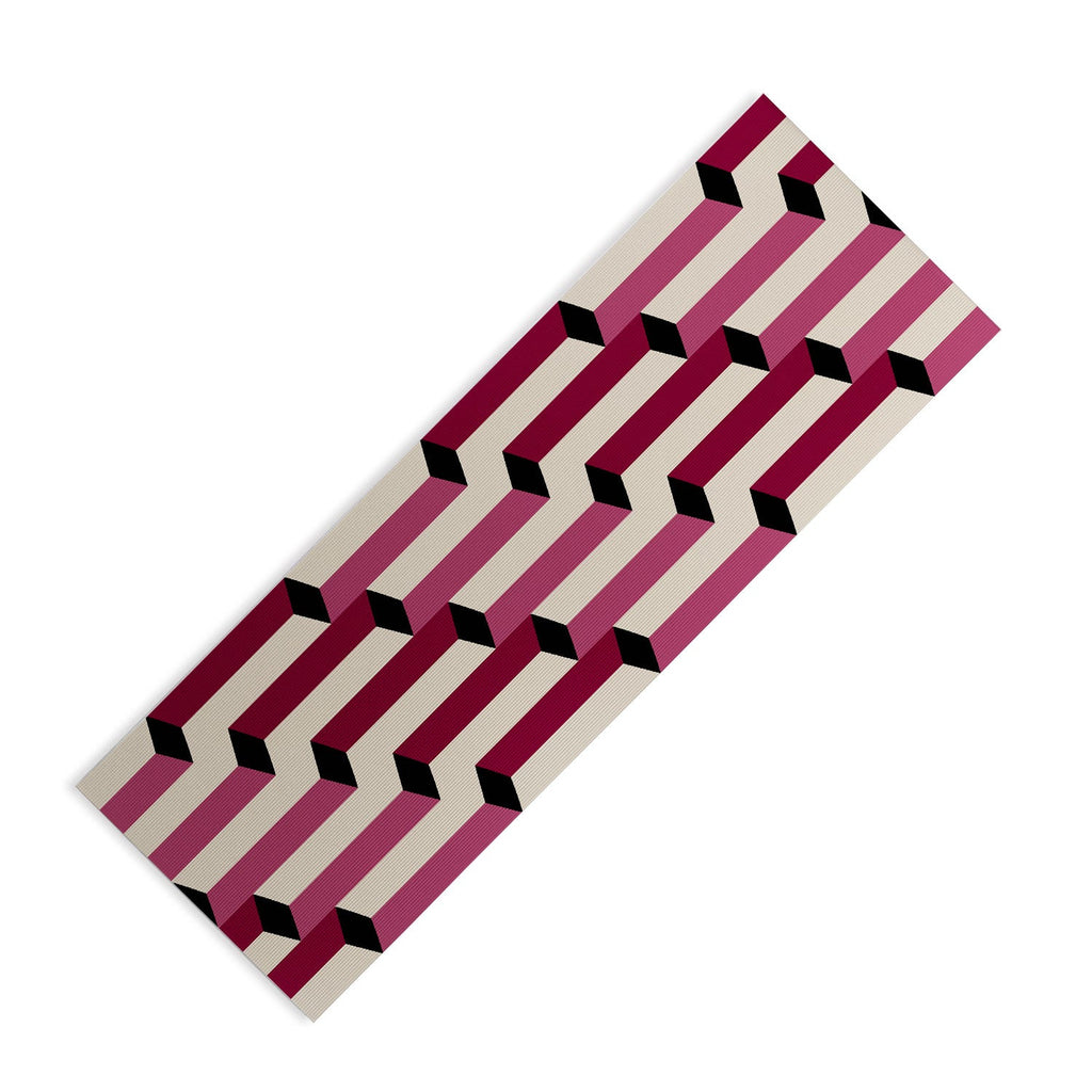 Colour Poems Columns Pattern I Yoga Mat