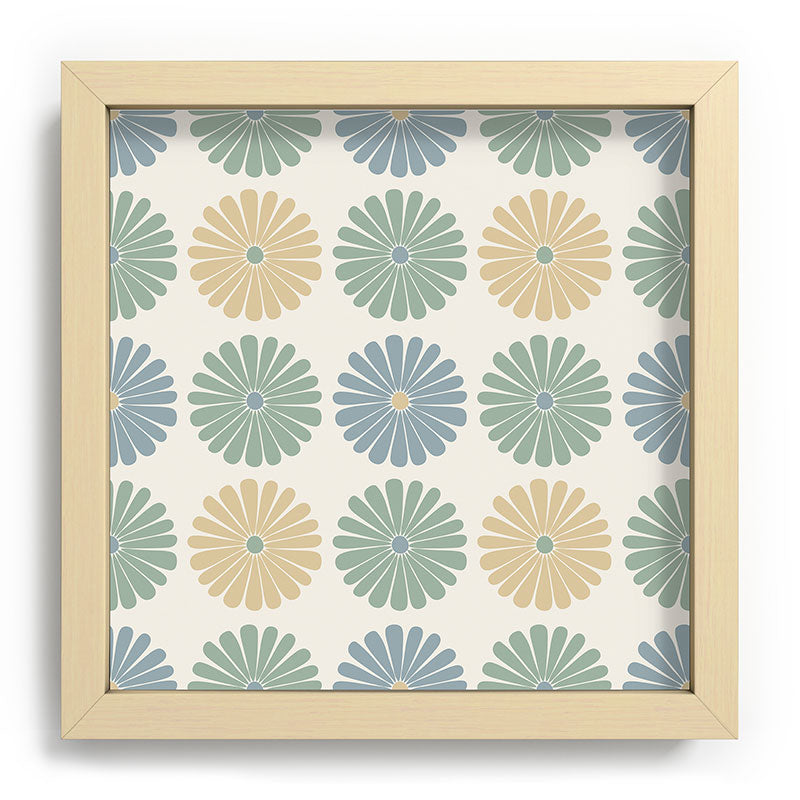 Colour Poems Daisy Pattern Multicolor I Recessed Framing Square