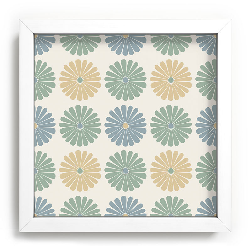 Colour Poems Daisy Pattern Multicolor I Recessed Framing Square