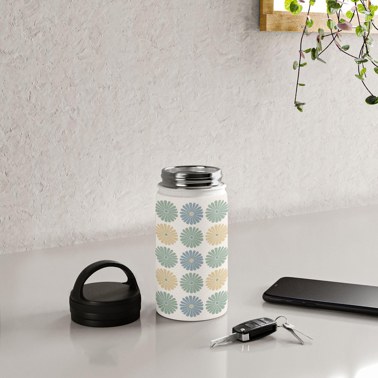 Colour Poems Daisy Pattern Multicolor I Water Bottle